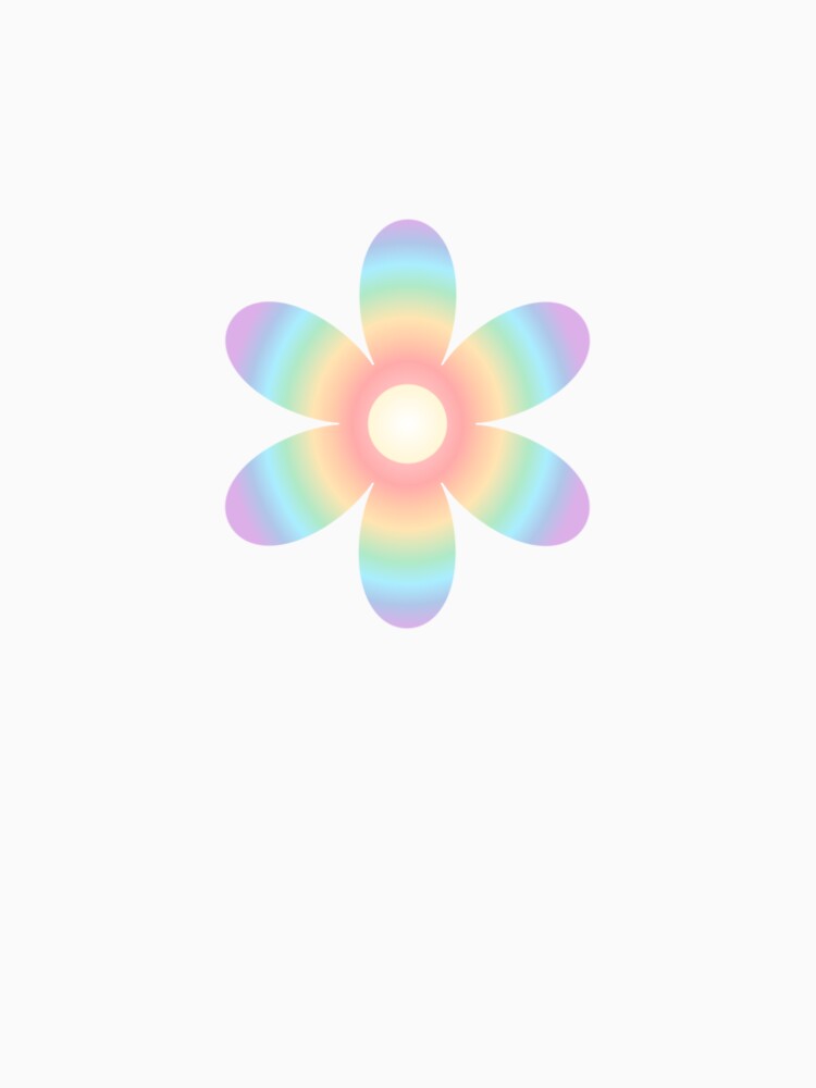 Pastel Aura Flower Retro Y2K Gradient Floral by SolutionsArt