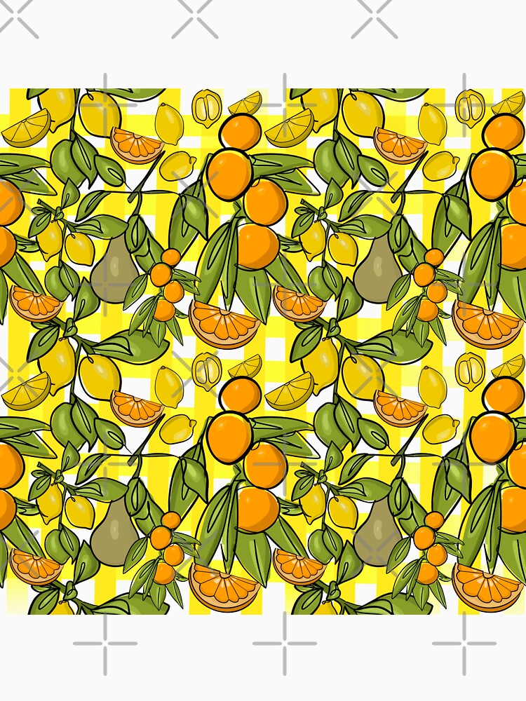 Citrus and Gingham Orange by willowsbunnies
