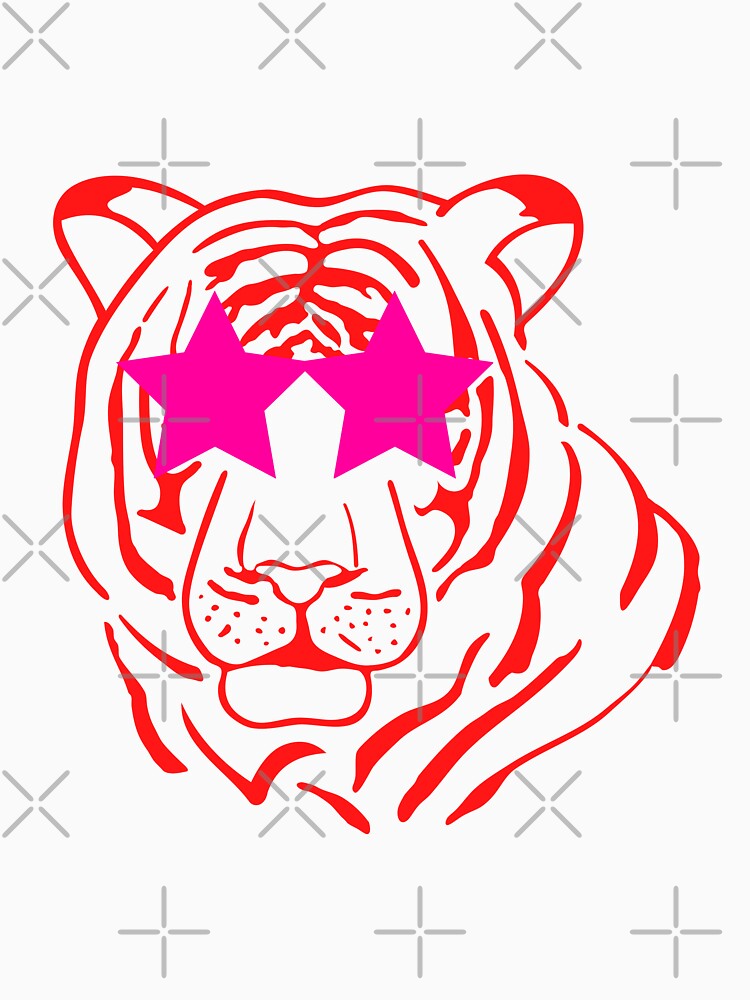 Preppy star eyed pink tiger by SUUSCK ★