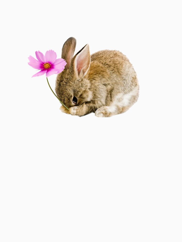 Coquette bunny with flower by Pixiedrop