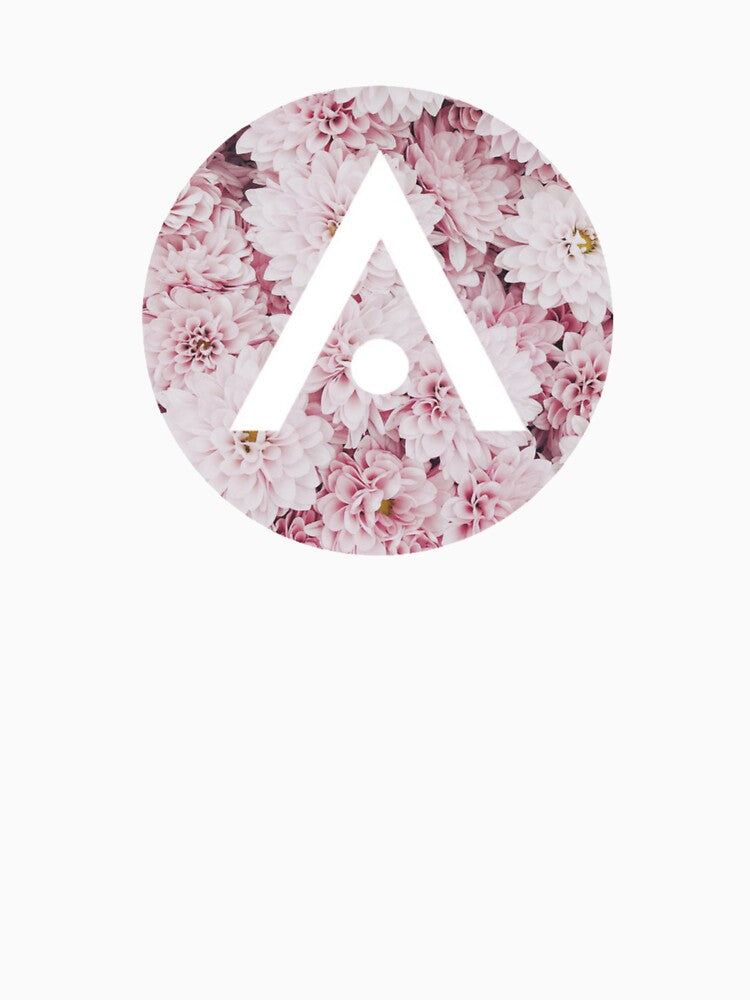 Pastel Pink Flowers Aveda Logo by Dalaura