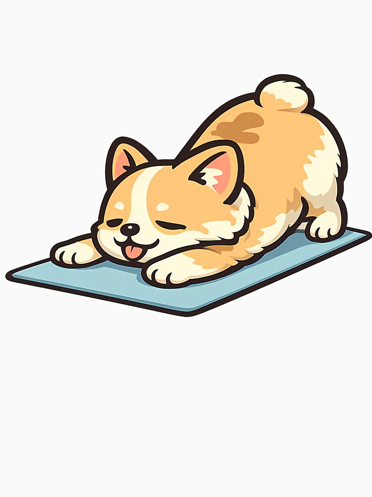 Corgi Butt Yoga Pose by HNS-Designers