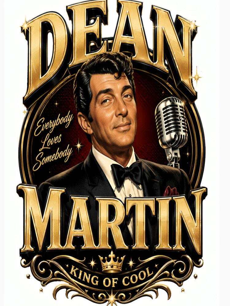 Dean Martin King of Cool Vintage Tribute by CatLovers Studio