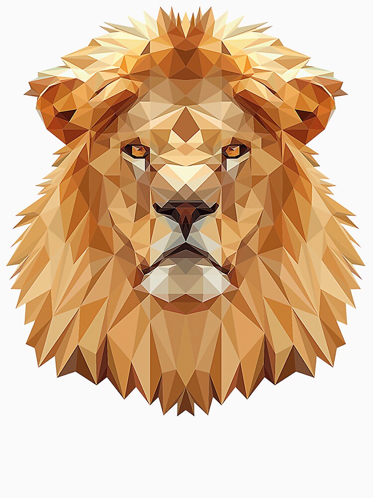 Lion Head Polygon by Fairyjam