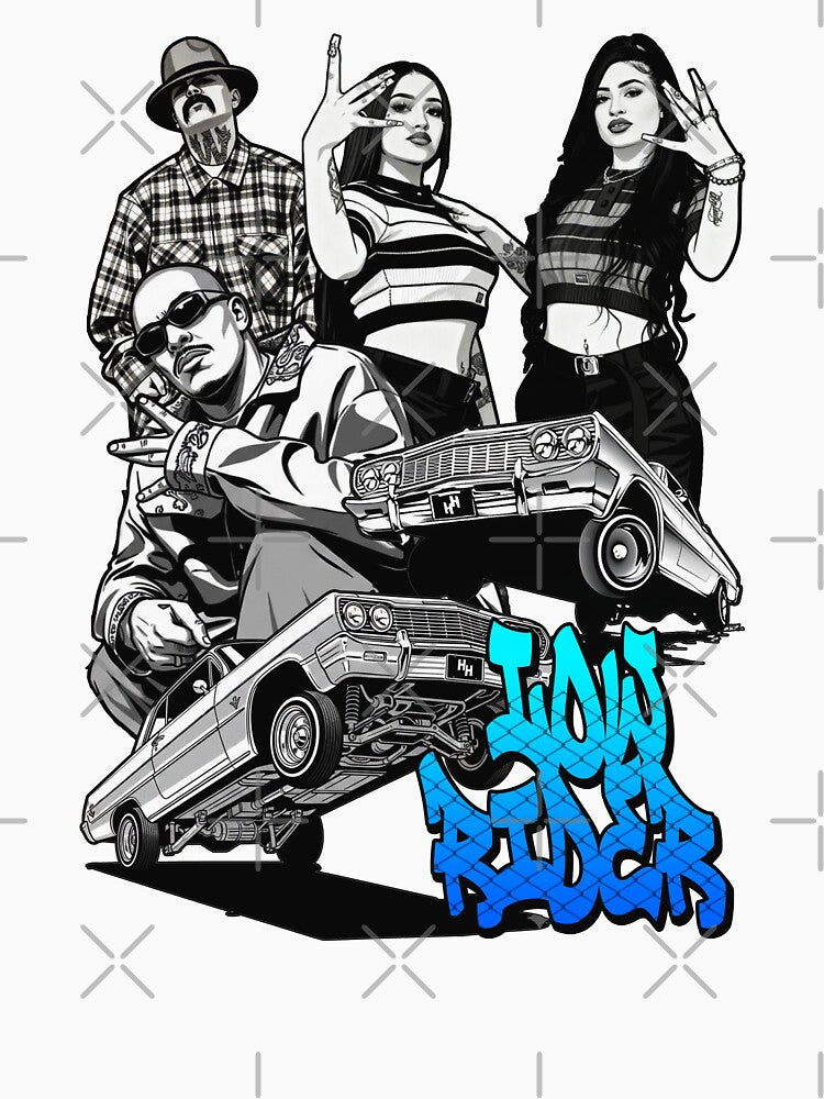 Low Rider Crew – Arte Urbana Chicana Streetwear by Topoartispp