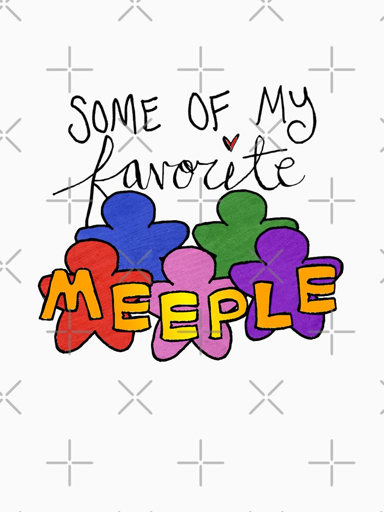 Some of My Favorite Meeple (Light Backgrounds) by E-B-Designs