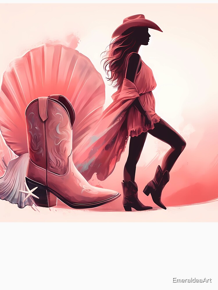 Oceanic Rhythm: Coastal Cowgirl Elegance by EmeraldeaArt