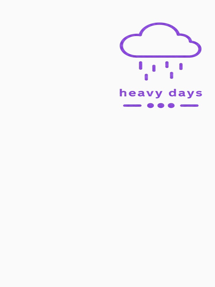 Heavy Days – Purple Rain Cloud Aesthetic by Velora Design