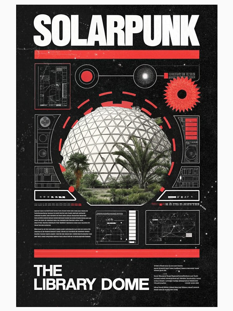 Solarpunk: The Green Library Dome by Raw-Ink