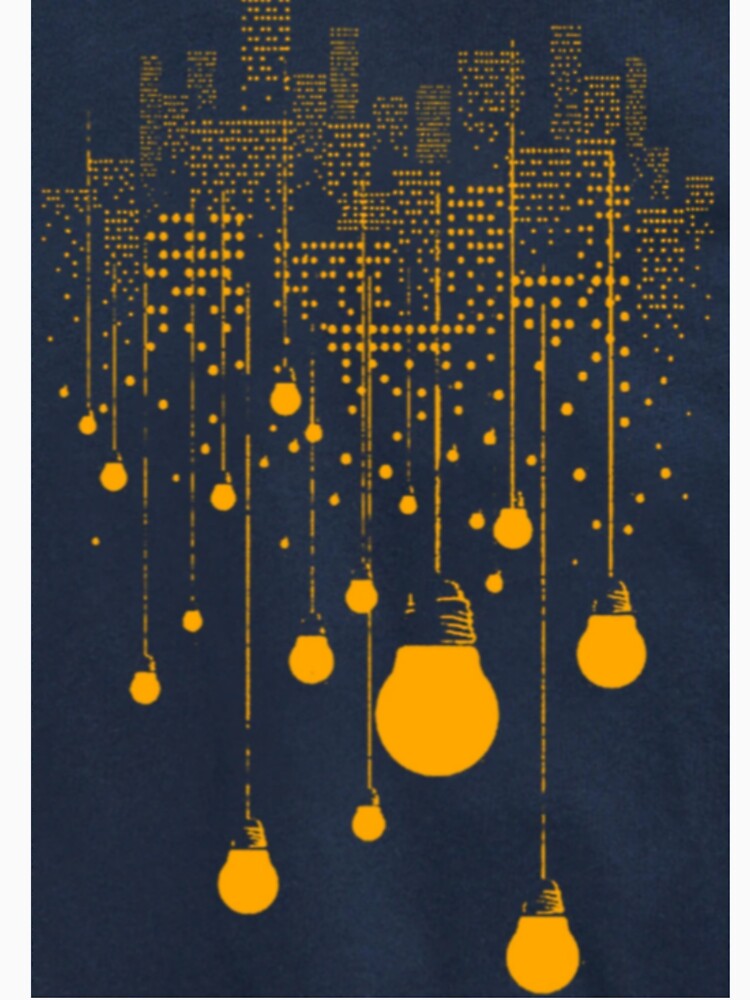 Lightening Bulbs Printed T-shirt by storeInsight