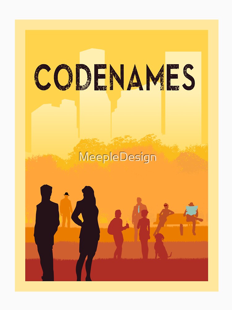 Codenames - Board Games - Minimalist Travel Poster Style - Board Game Art (Authorised) by MeepleDesign