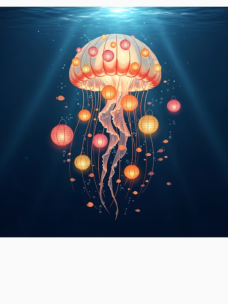Glowing Paper Lantern Jellyfish by Michaelragheb