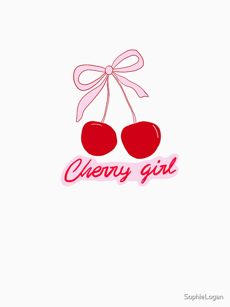 Cherry girl pink bow by SophieLogan