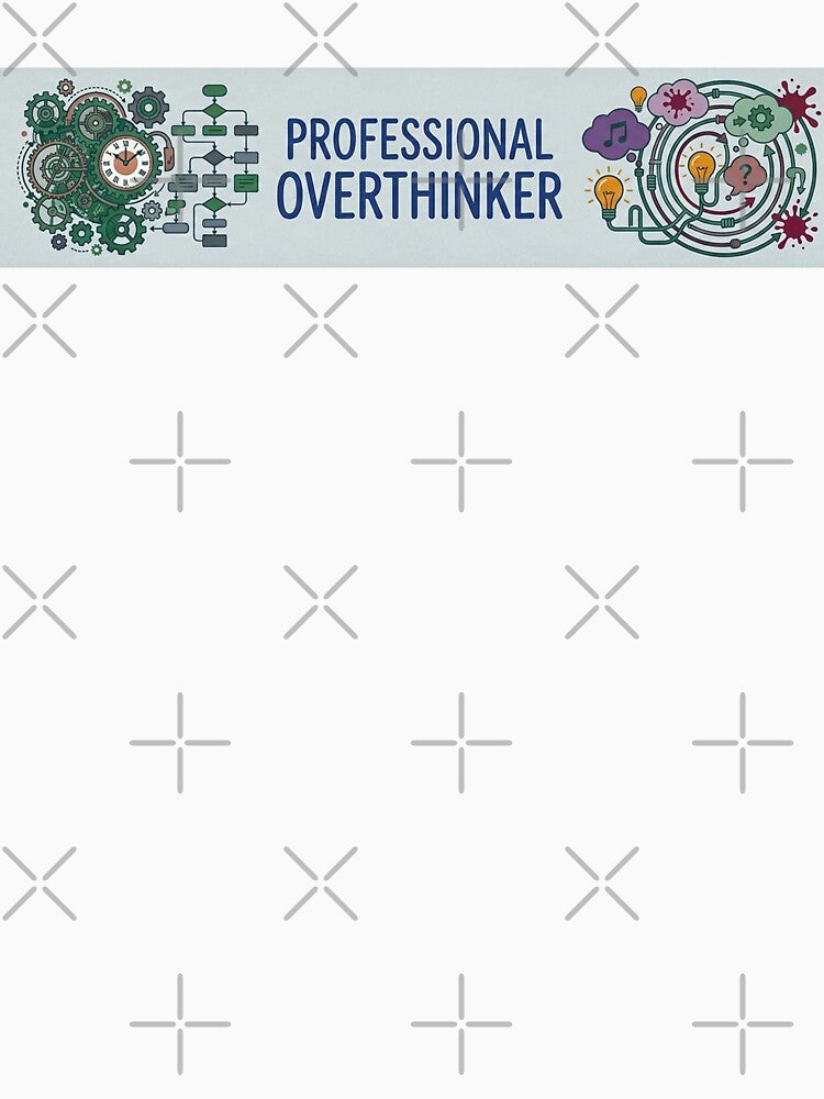 Professional Overthinker - Creative Chaos & Logic Flowchart Graphic ADHD by Dimu Co.