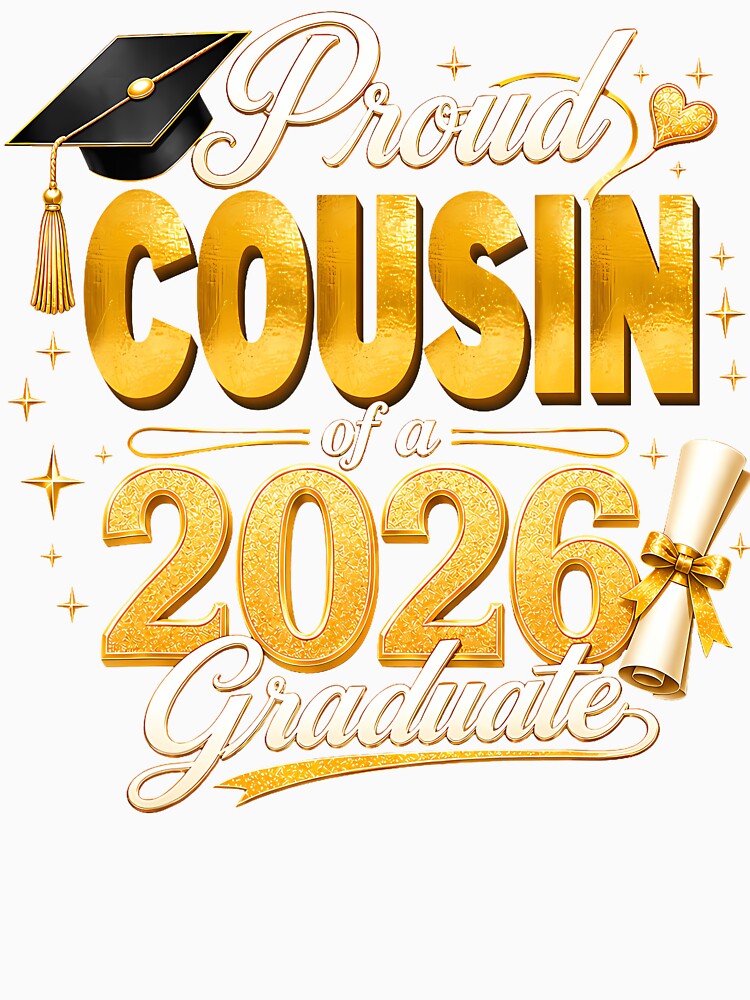 Proud Cousin 2026 Graduate Senior Graduation Family Pride by Fereskabilon