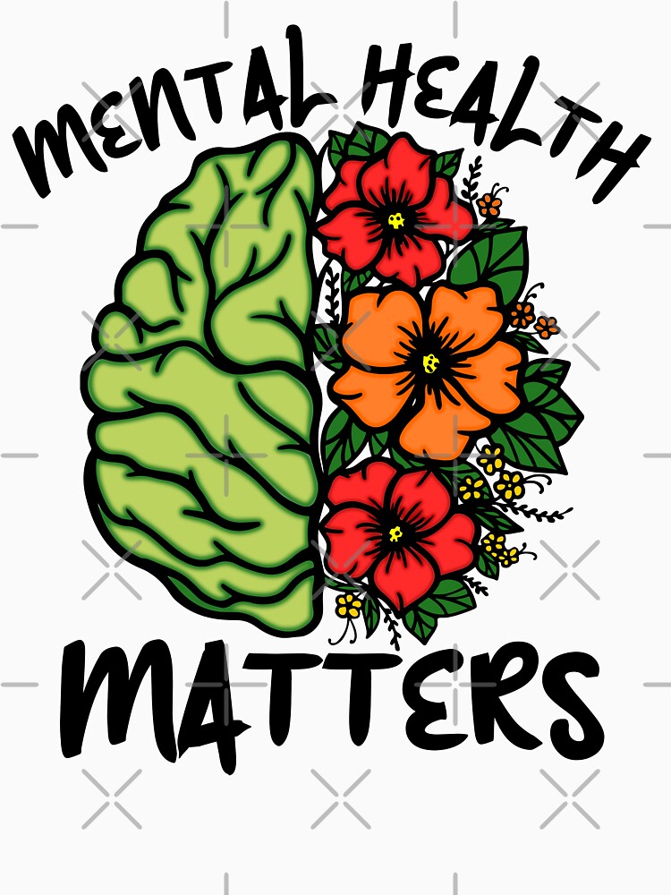 Mental Health Matters Awareness Flowers by MindfulMeta