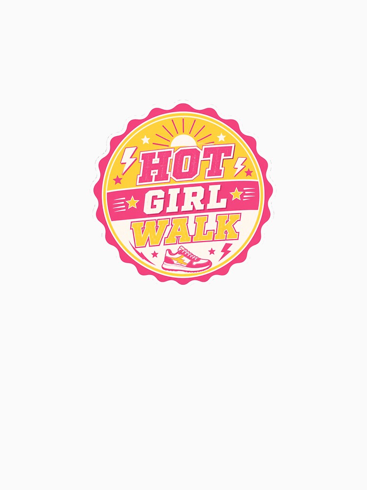 Hot Girl Walk Survivor Funny Fitness Sticker by RedRubyBubble