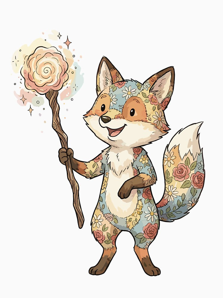 Fairycore Aesthetic: Petal Fox Enchanter by bapupa