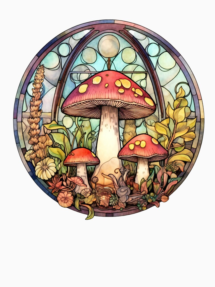 Mushroom Stained Glass by OutbreakDesigns