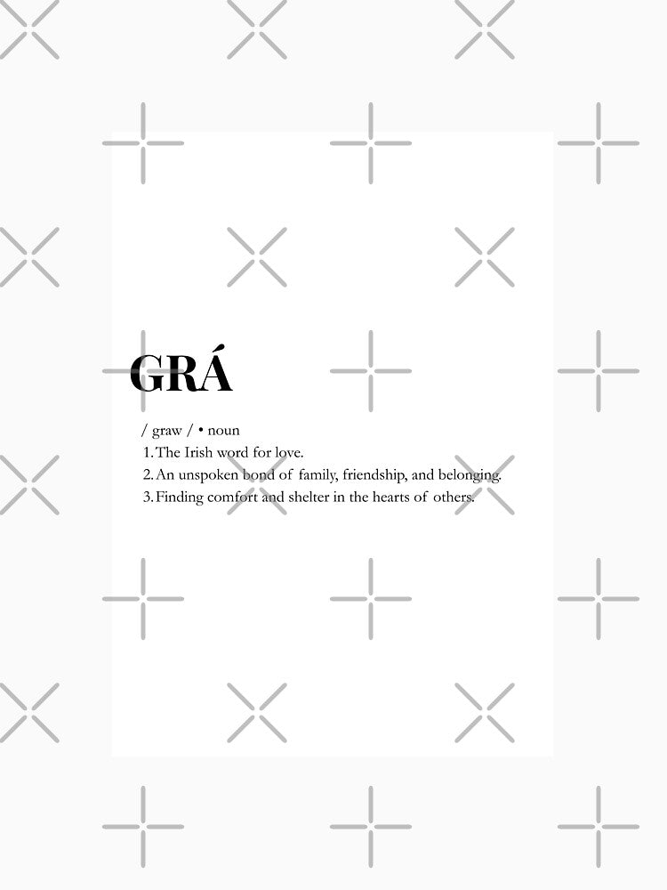 Irish quote/text/slang art Gra (love) by By The Moon