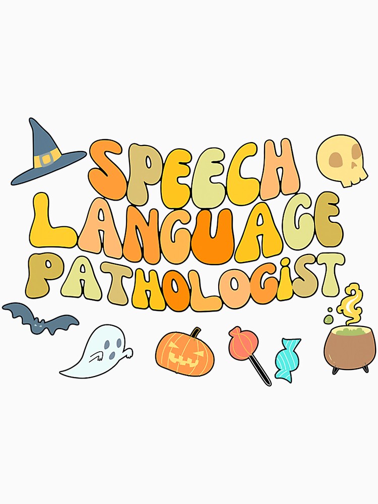 Speech Language Pathology Retro Halloween Speech Therapy by nonstopnightlif