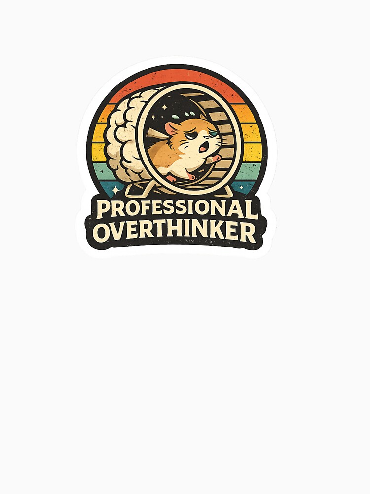 Professional Overthinker Sticker | Funny Anxiety Meme by HaveAGoodDay365
