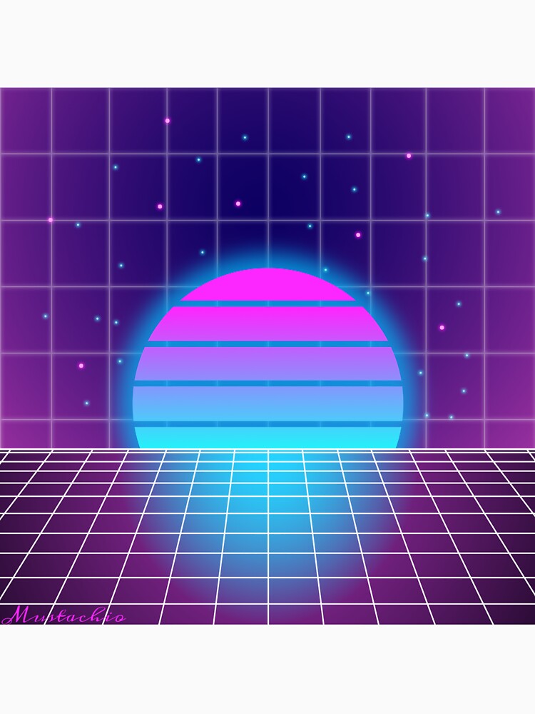 Vaporwave Sunset by Mustachio-Draws