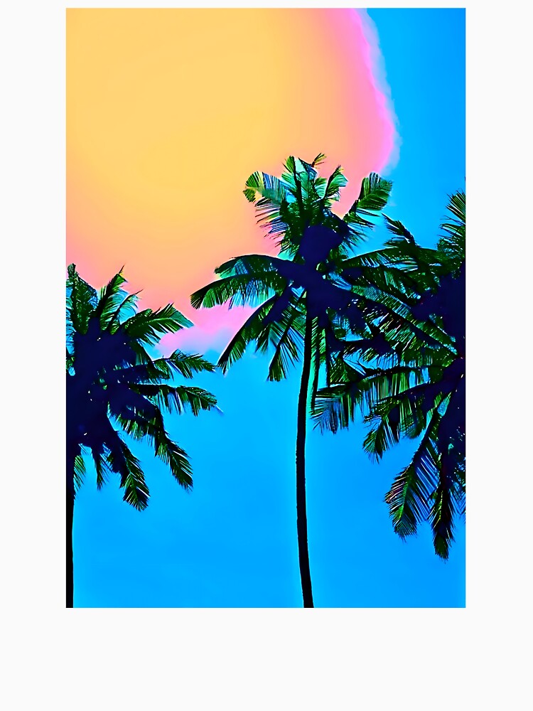 Vibrant Sunshine and Palm Trees by Leufia
