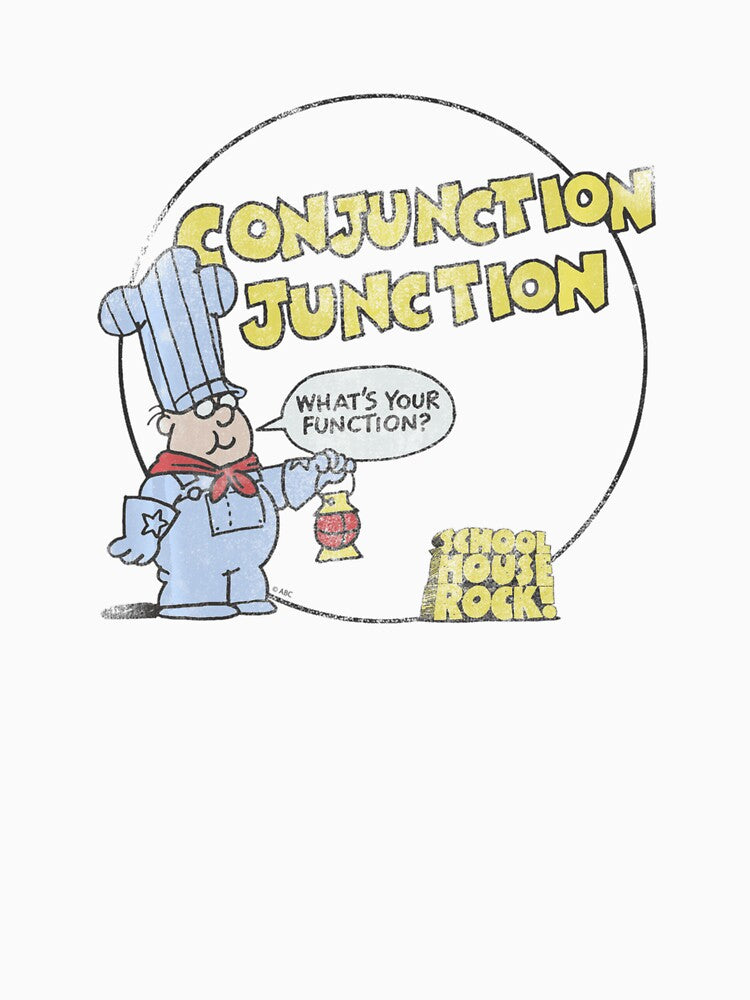 Schoolhouse Rock Conjunction Junction Conductor Retro by TinaHeaney