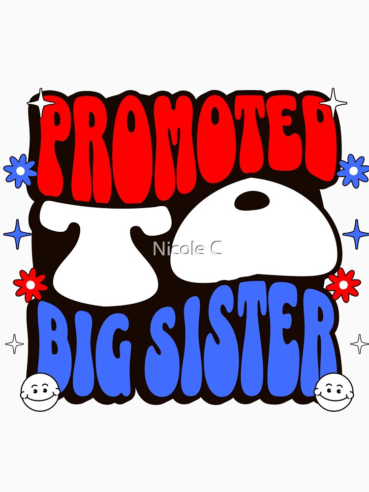4th Of July Patriotic Promoted to Big Sister Announcement by Nicole Creates