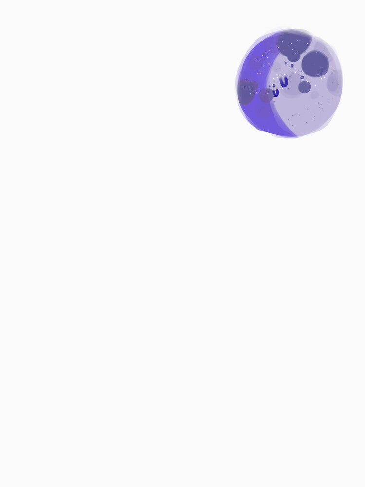 Cute Waxing Gibbous Moon by EKTcreates222