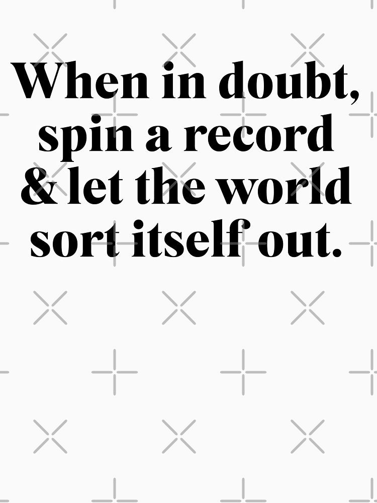 When In Doubt Spin a Record - Vinyl Freak Lp Collector by The Sticker Bureau