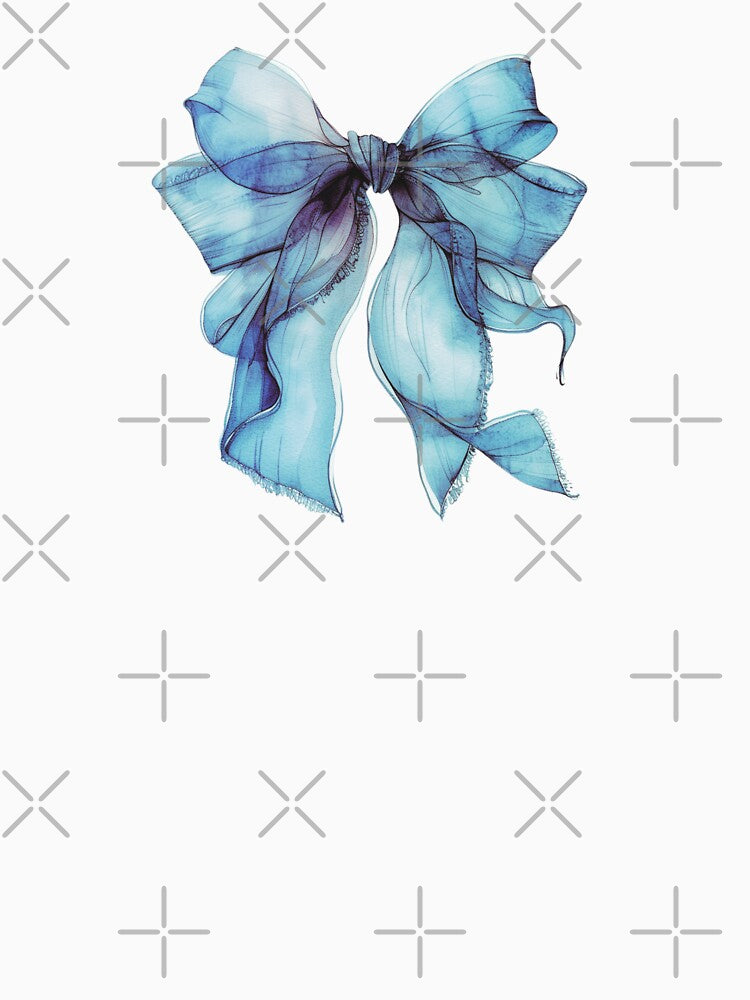 Blue coquette bow by AnnDart