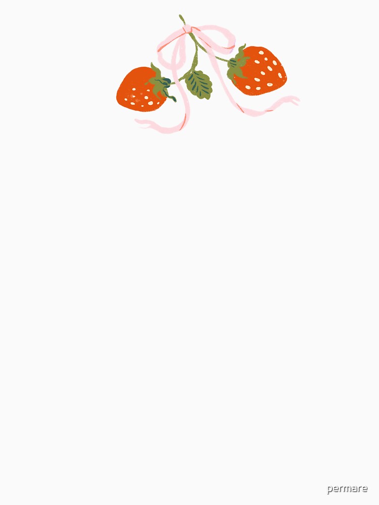Strawberry Ribbon Pattern by permare