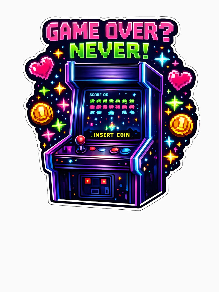Game Over Never Retro Arcade by Orca Chuckle Studios