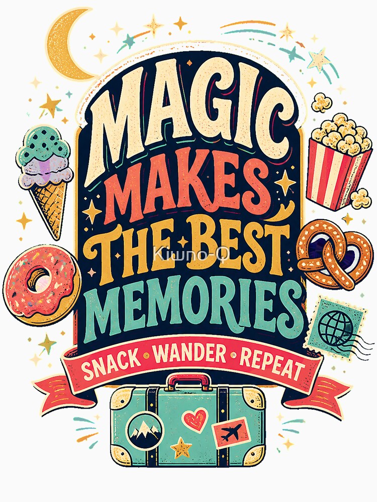 Magical for Women: I'm Here for The Snacks Magic Kingdom Funny World Trips Short Sleeve Top by Kiwno-Q