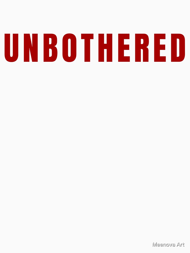 Unbothered Savage Quote | Bold Attitude Typography Design by Meenova Art
