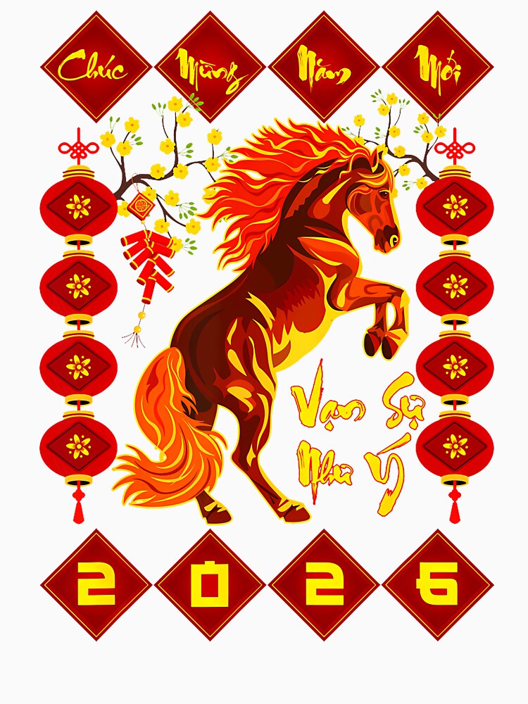Chuc Mung Nam Moi 2026 Horse Vietnamese Lunar New Year 2026 by JeneMindy