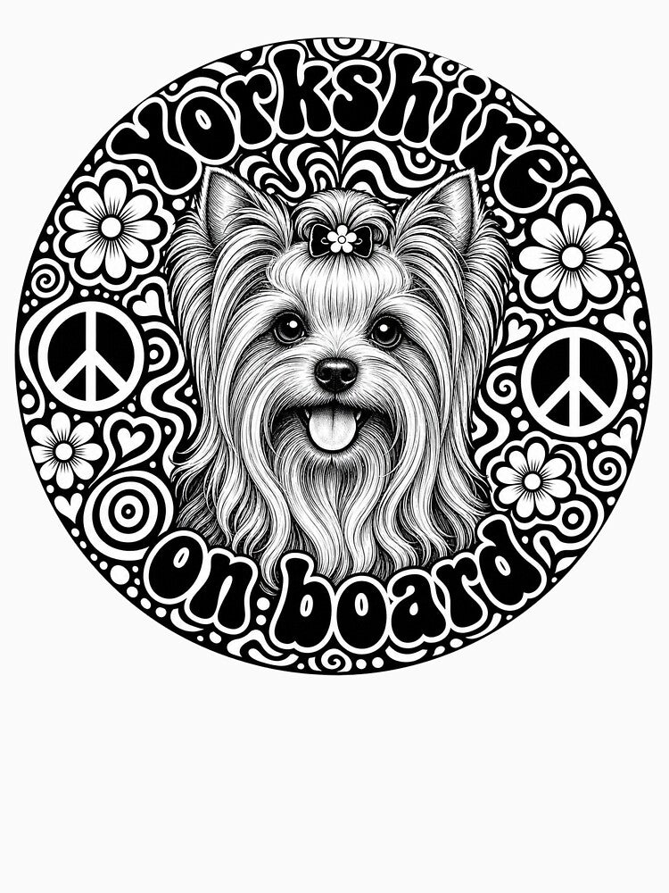 "Yorkshire on board" sticker, peace by barbastyle