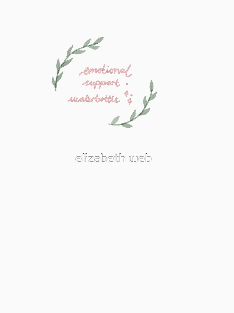 Emotional support water bottle label by elizabeth web ✿