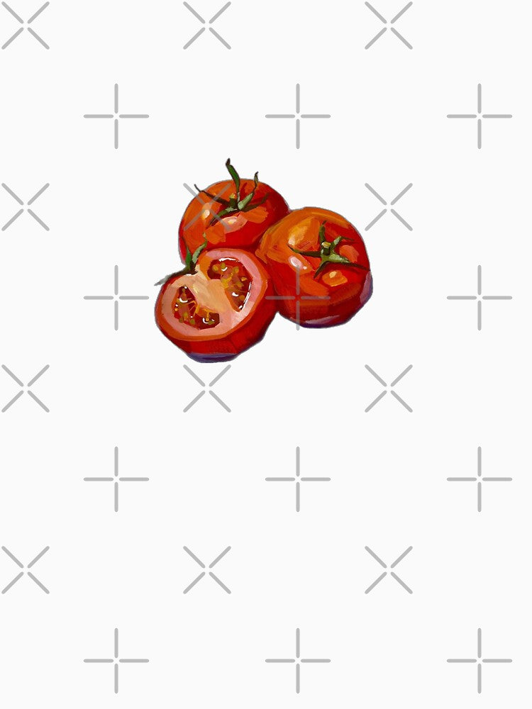 Vintage Aesthetic Painted Tomato Design by zoeyyyrose