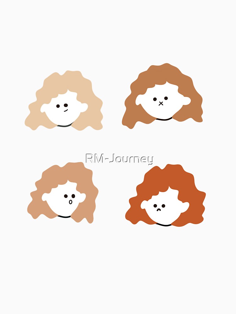 Sweet Girl Drawing Set | Minimalist Cute Art by RM-Journey