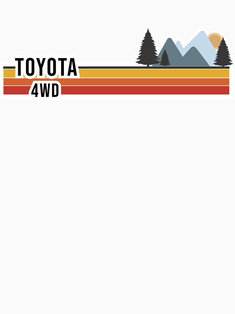 Retro Toyota Logo 4WD by Shop Yota