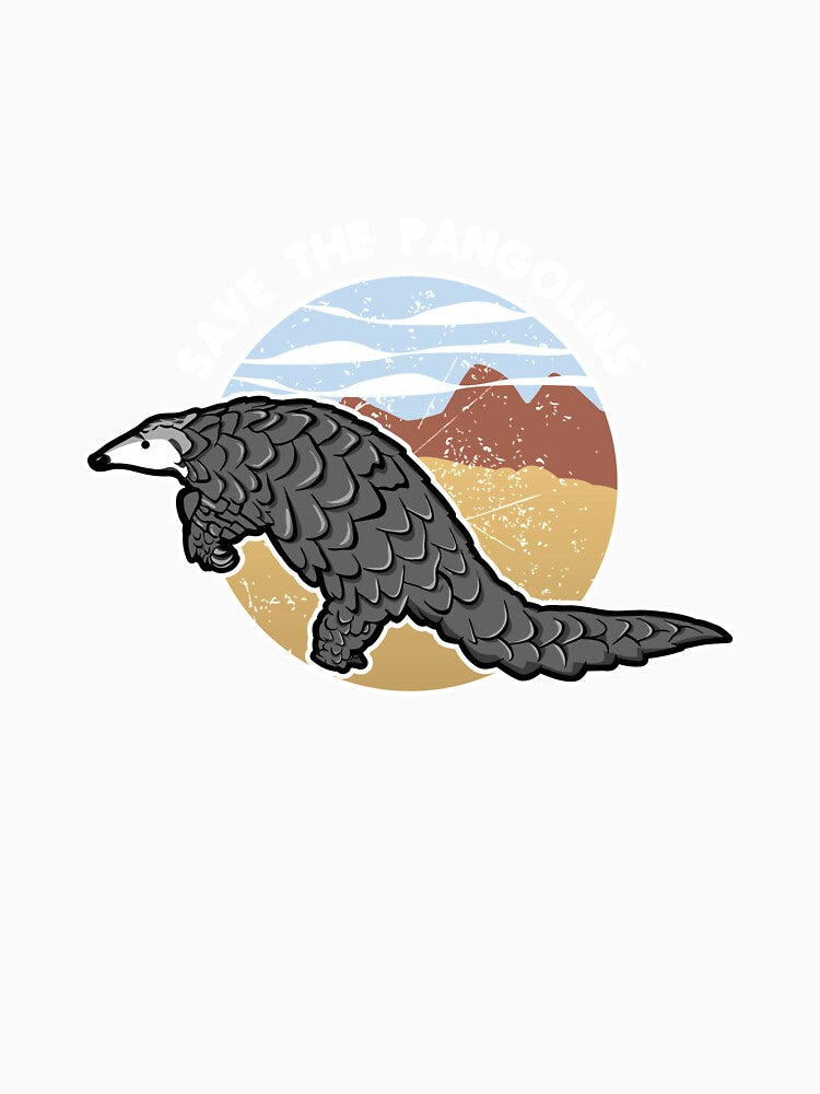 Save The Pangolin product, Endangered Species Tee, Animal Tee by Lisbob