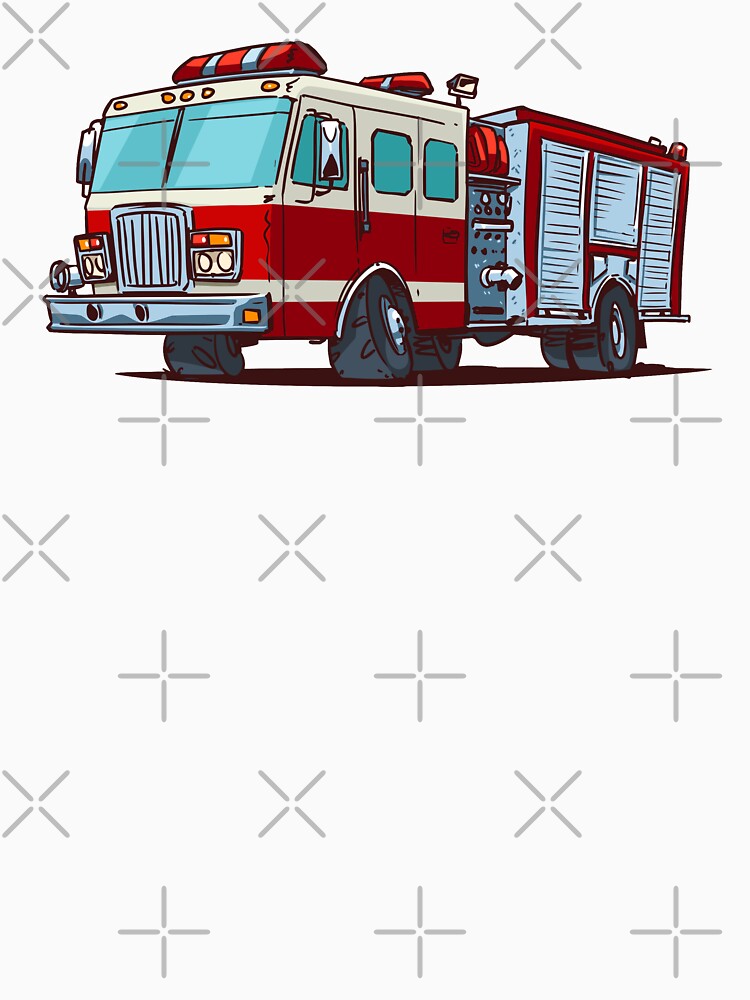 Cartoon Fire Truck by trucksamuck