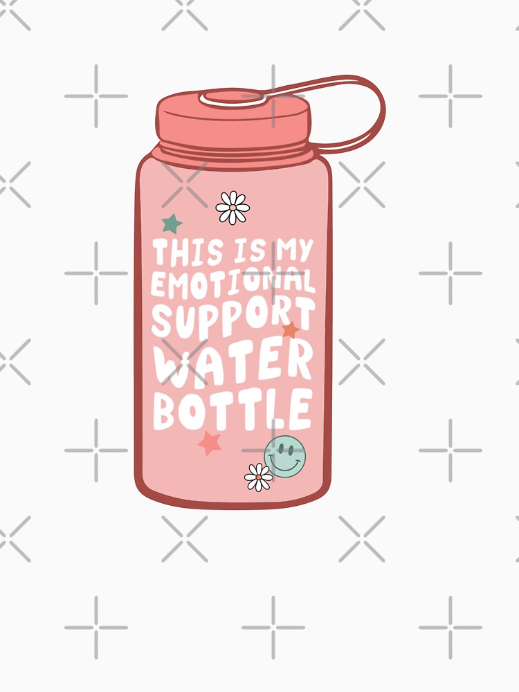 This is my emotional support water bottle kindle bookish sticker by Yaffa Store