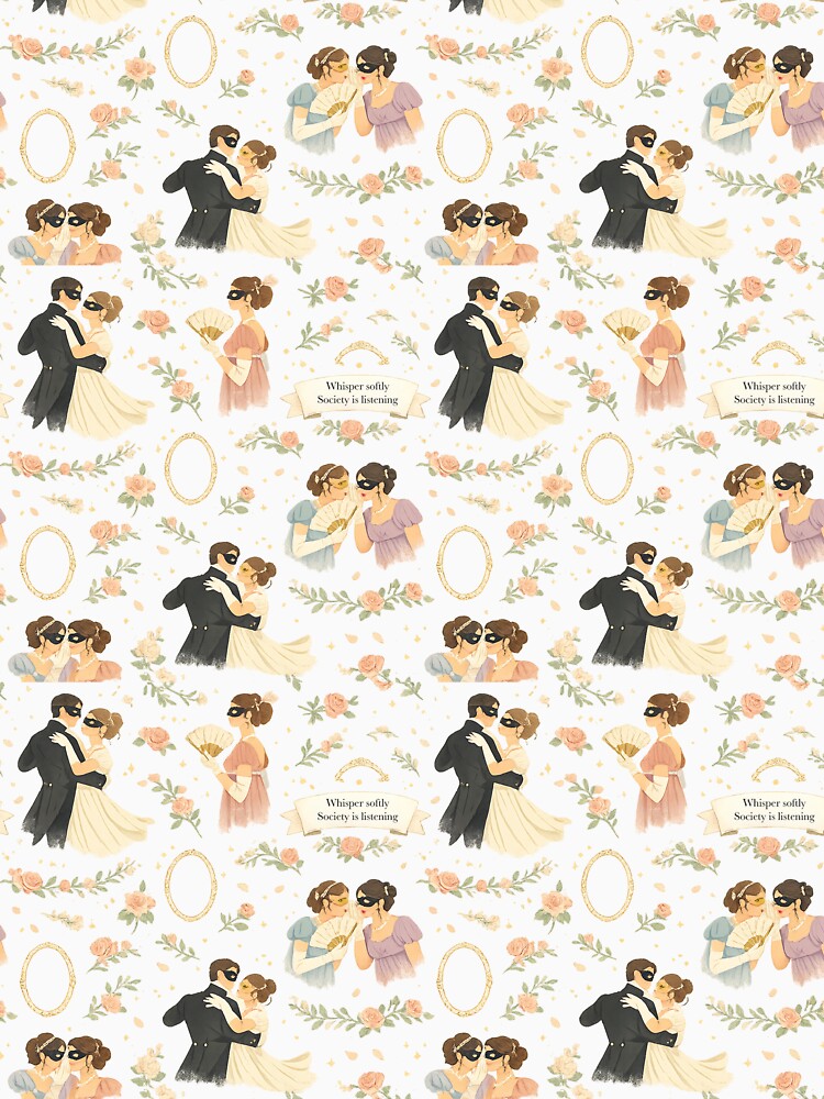 Midnight Intrigue – Regency Masquerade Seamless Pattern by BumbleVee ☀️