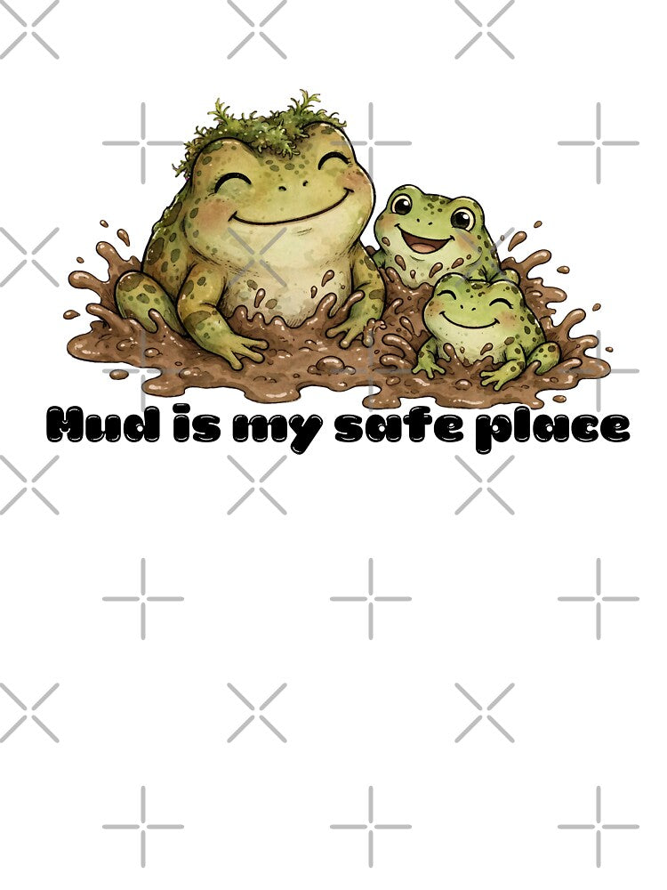Mud Is My Safe Place Cute Goblincore Frog Family Mud Bath by Neurospicy Trolls