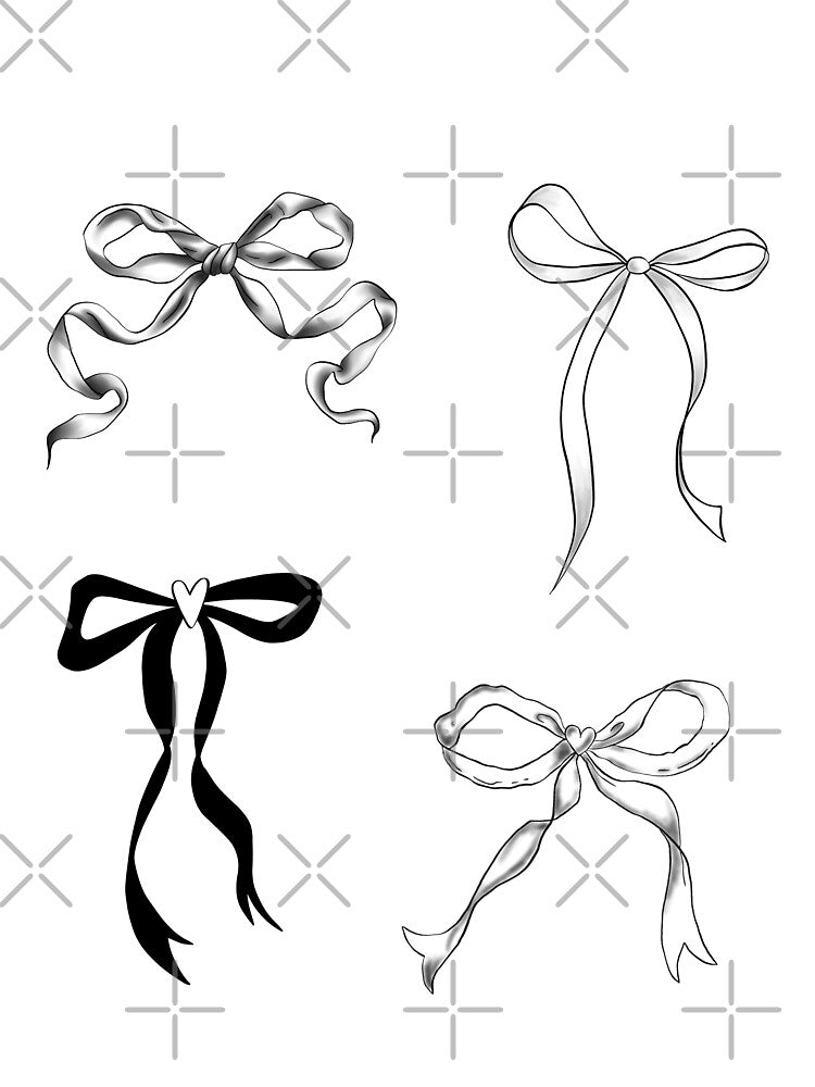 bows set of 4 by delicate-pov