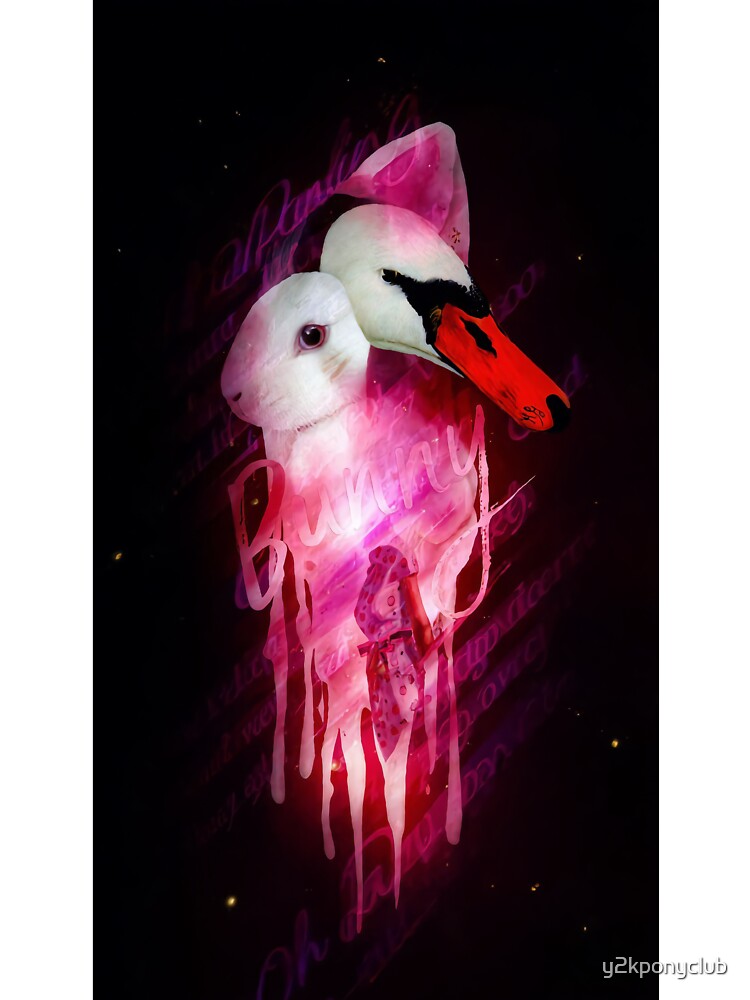 Surreal Glowing Bunny Swan Hybrid - Oh Darling by y2kponyclub
